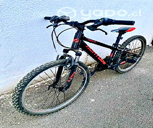 Bicicleta Mountain Bike Altitude aro 24 negro/rojo