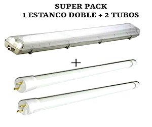 Want Estanco Para Doble Tubos LED