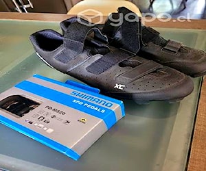 Shimano SDP Pedals y Zapatillas MTB XC 43