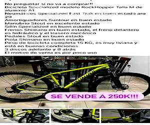 Bicicleta Specialized