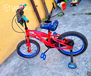 Bicicleta aro 16 de niño spiderman