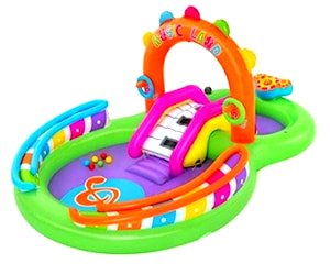 Piscina inflable con diseño musical y con accesori