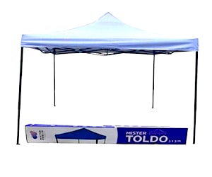 Toldo plegable 3x3 Blanco filtro uv+600