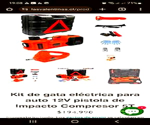 Kit de gata elect.12v más equipo de impacto