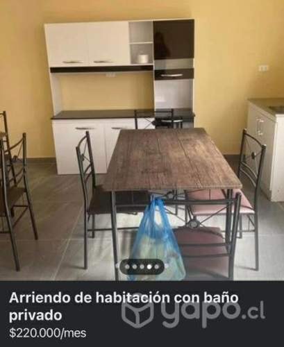 <p>Piezas amoblado con baño privado</p> image