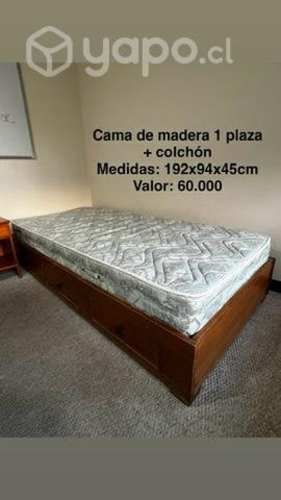 <p>Cama 1 plaza</p>