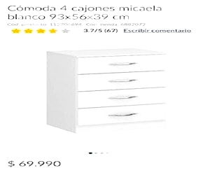 <p>Cajonera 4 cajones armada y con llaves</p>