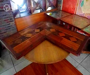 <p>Cubierta de Madera ensamblada con diseño original</p>