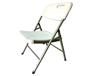 <p>Silla plegable blanca</p>