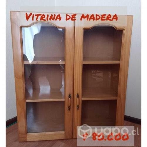 <p>Repisa de vidrio y madera</p>