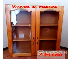 <p>Repisa de vidrio y madera</p>