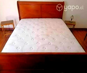 <p>Cama King c/Fina Marquesa d Madera + Colchón Rosen</p>