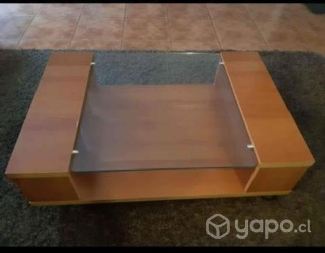 <p>Mesa de Centro Vidrio viselado grueso Impecable</p>