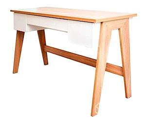 <p>Escritorio Nordico blanco y madera</p>