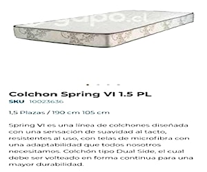 <p>Colchón 1.5 FLEX</p>