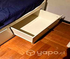 <p>Cama single/ doble y almacenaje, hemnes (Ikea)</p>