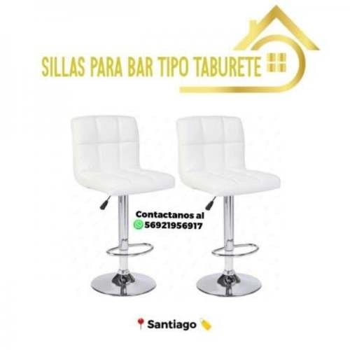 <p>Sillas para bar tipo taburete pack de 2</p>