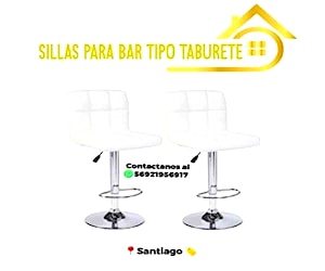 <p>Sillas para bar tipo taburete pack de 2</p>