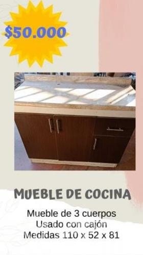 <p>Mueble de Cocina 3 cuerpos con cajón</p>