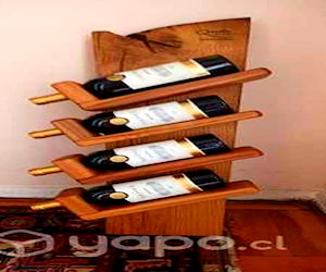 <p>Caba para 4 vinos, encina y rauli. Confección art</p>