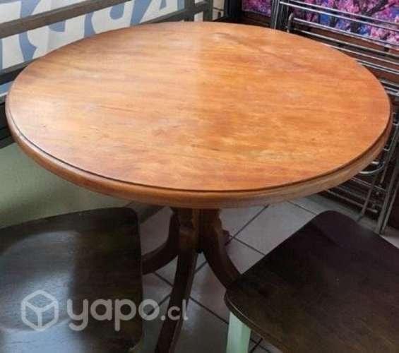 <p>Mesa redonda madera maciza 80cm</p>