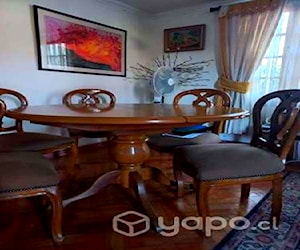 <p>Comedor con 6 sillas hermoso de madera castaño</p>