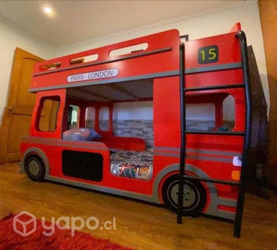 <p>Cama niño Bus Camarote 3 en 1</p>