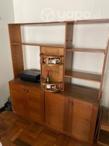 <p>Mueble Biblioteca Modular con Bar Giratorio</p>