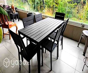 <p>Juego de terraza: Mesa + 6 sillas</p>