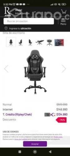 <p>Silla gamer</p>