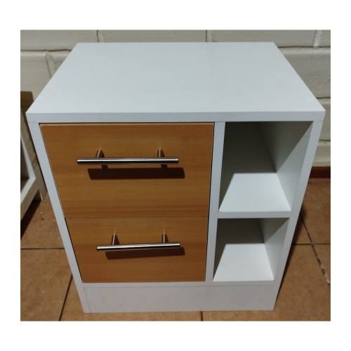 <p>Velador 2 cajones bicolor nuevo- Isimar muebles a medida</p>