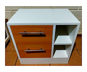 <p>Velador 2 cajones bicolor nuevo- Isimar muebles a medida</p>