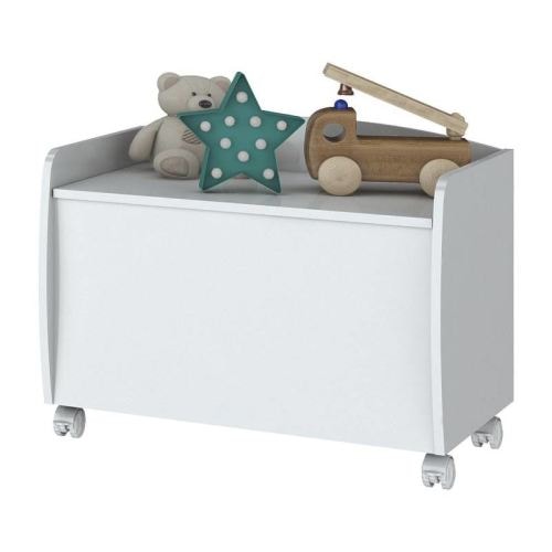 <p>Mueble Baul Organizador Infantil con Ruedas cm Blanco</p>