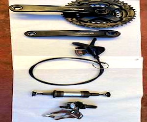 Biela, shifter, motor sellado, marca shimano altus