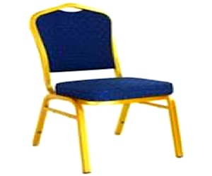 <p>SILLA CONFERENCIA TAPIZ TELA TEJIDA AZUL</p>