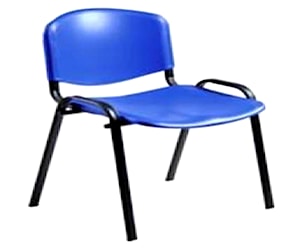 <p>SILLA ISO POLIPROPILENO NEGRA AZUL</p>