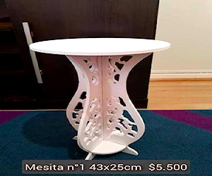 <p>Mesitas decorativas de madera. Rancagua</p>