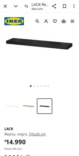 <p>NUEVA repisa flotante IKEA Lack Negra</p>