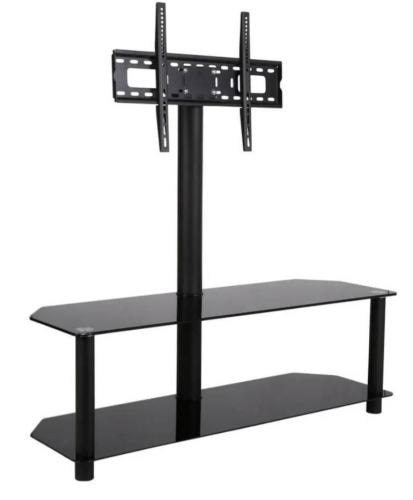 <p>Mesa de vidrio con soporte para tv</p>