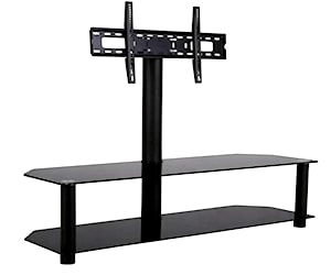 <p>Mesa de vidrio con soporte para tv</p>