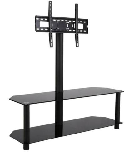 <p>Mesa de vidrio para con soporte para tv</p>