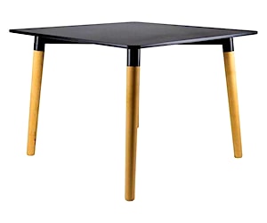 <p>Mesa M-80 4P Negro/Café Claro 80x80 cm</p>