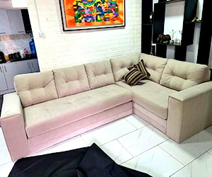 <p>Sofa Seccional Dubai Resorte Felpa Derecho Living Factory</p>