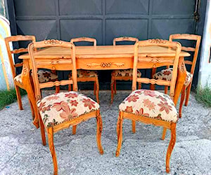 <p>Comedor Normando Antiguo Mesa con 6 Sillas</p>