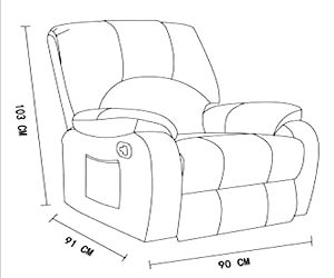 <p>Bergere reclinable con masaje eléctrico</p>