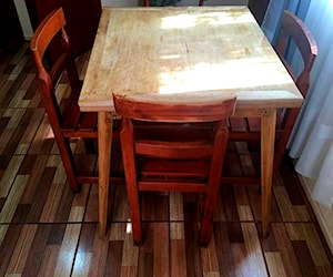 <p>Comedor de madera extendible</p>