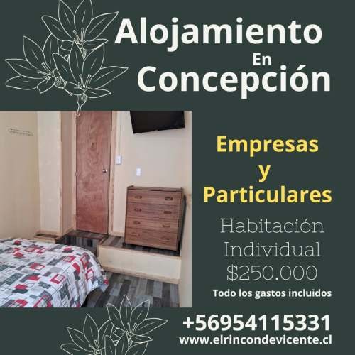 <p>Habitaciones mensuales en concepcion centro</p>