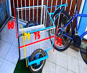 Bicicleta más Carro de arrastre