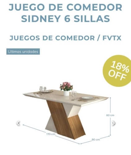 <p>Mesa de comedor</p>