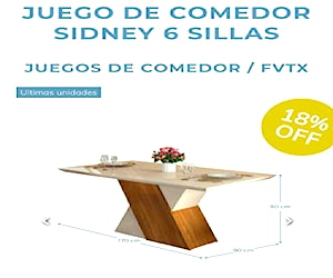 <p>Mesa de comedor</p>